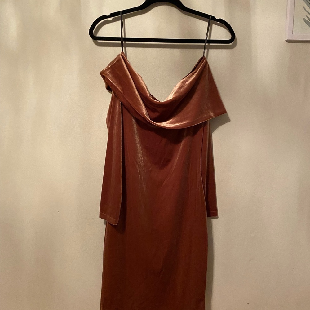 Velvet plum dress